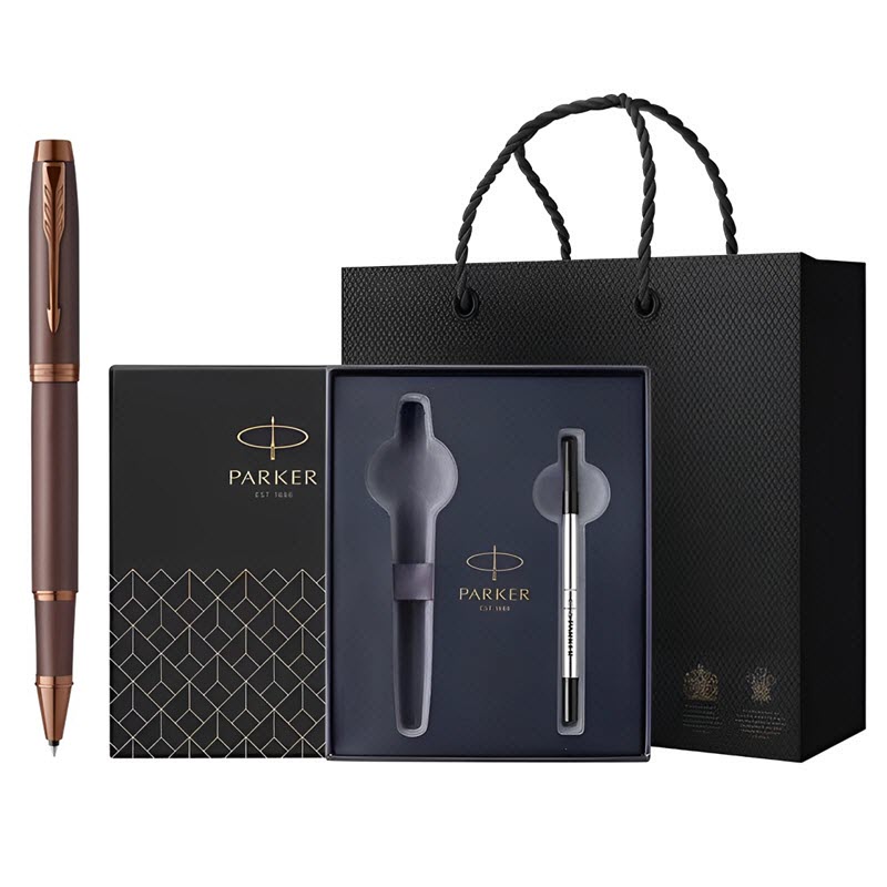 Bộ quà tặng bút ký Parker IM MONO REDPURP F-2190488 tặng kèm 1 ngòi, hộp và túi hãng